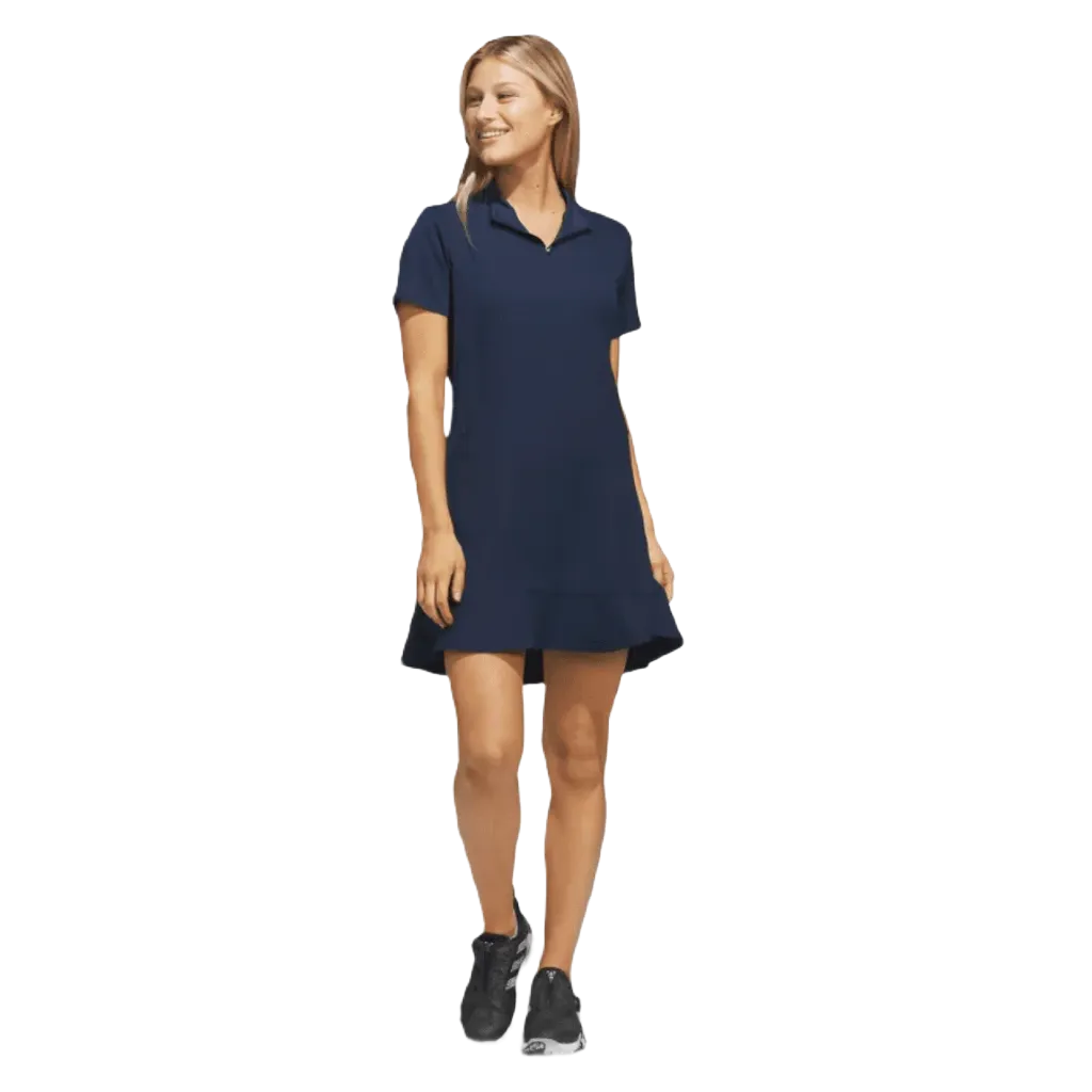 Adidas Ladies Frill Dress - Blue