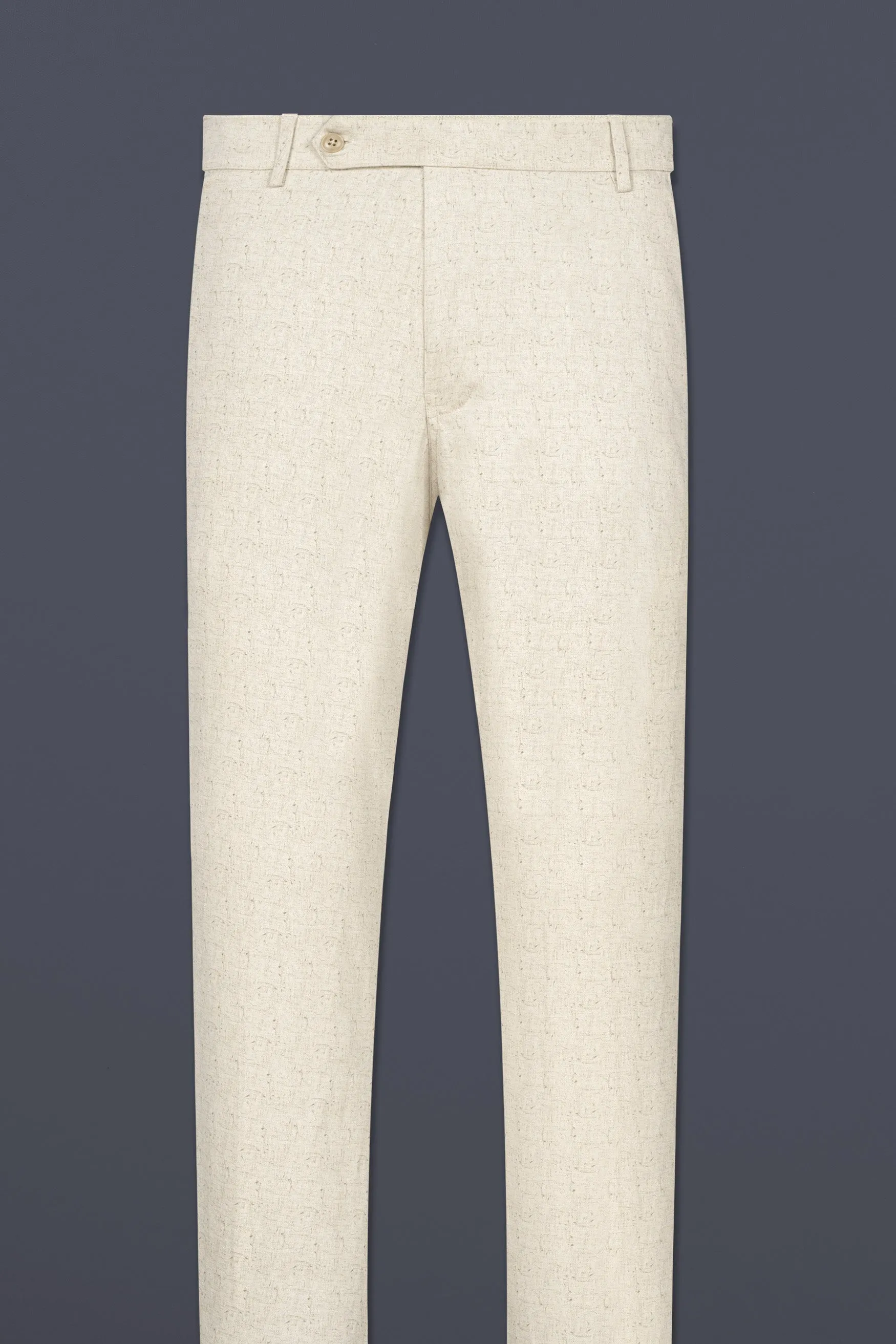 Almond Cream textured Premium Cotton Chinos Pant