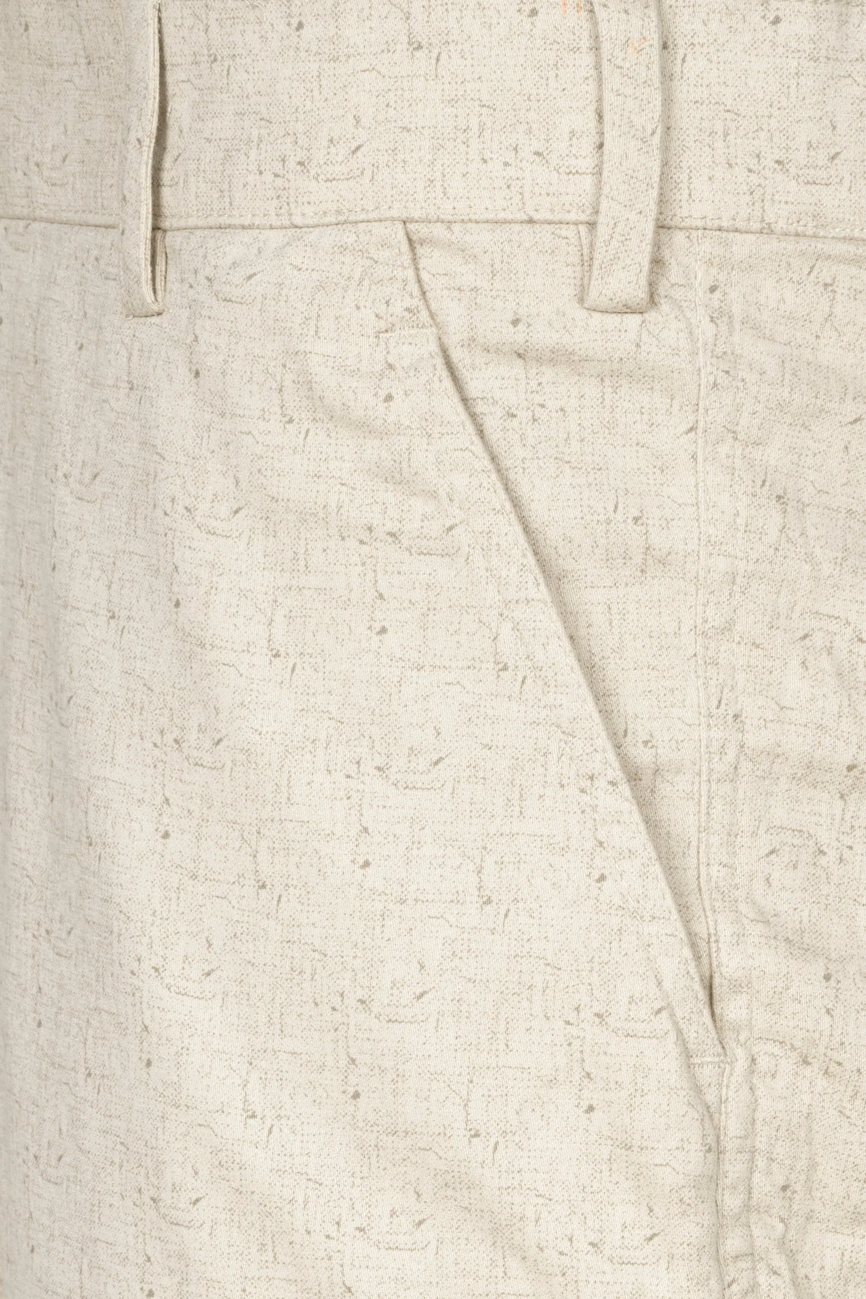 Almond Cream textured Premium Cotton Chinos Pant