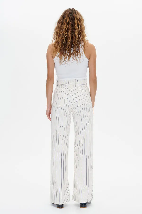 Baum Und Pferdgarten Ninia White Sand Pinstripe Trousers