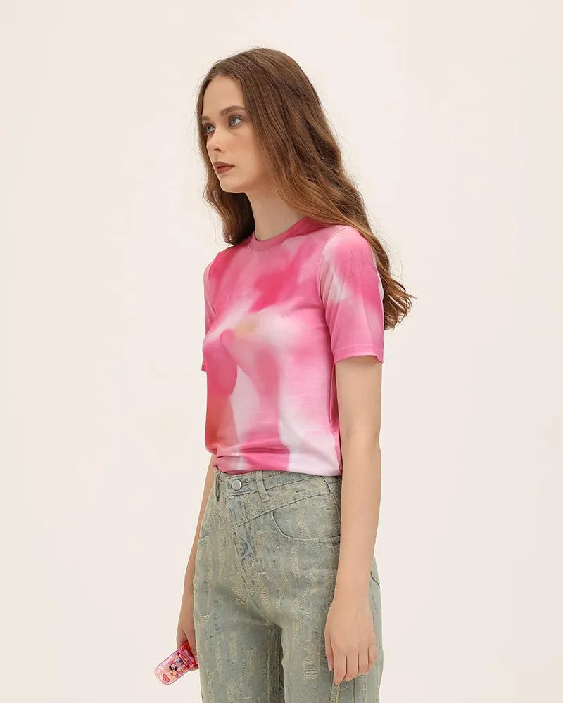 Blurry Rose Mist T-Shirt