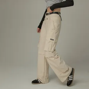 Cargo Wide High Waist Pocket Loose Casual Pants