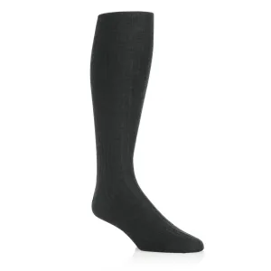 Cashmere/Silk Ribbed Long Socks