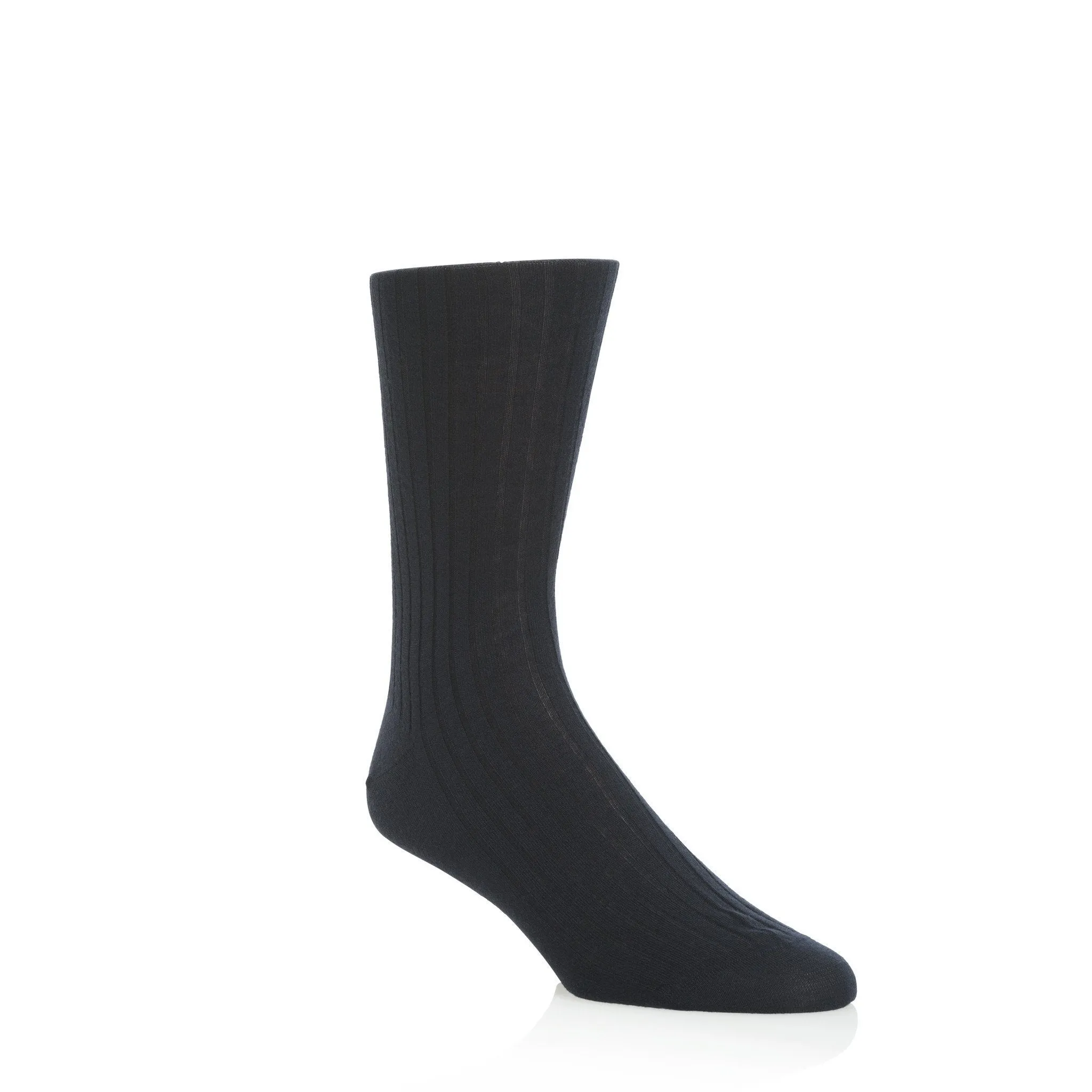 Cashmere/Silk Ribbed Short Socks