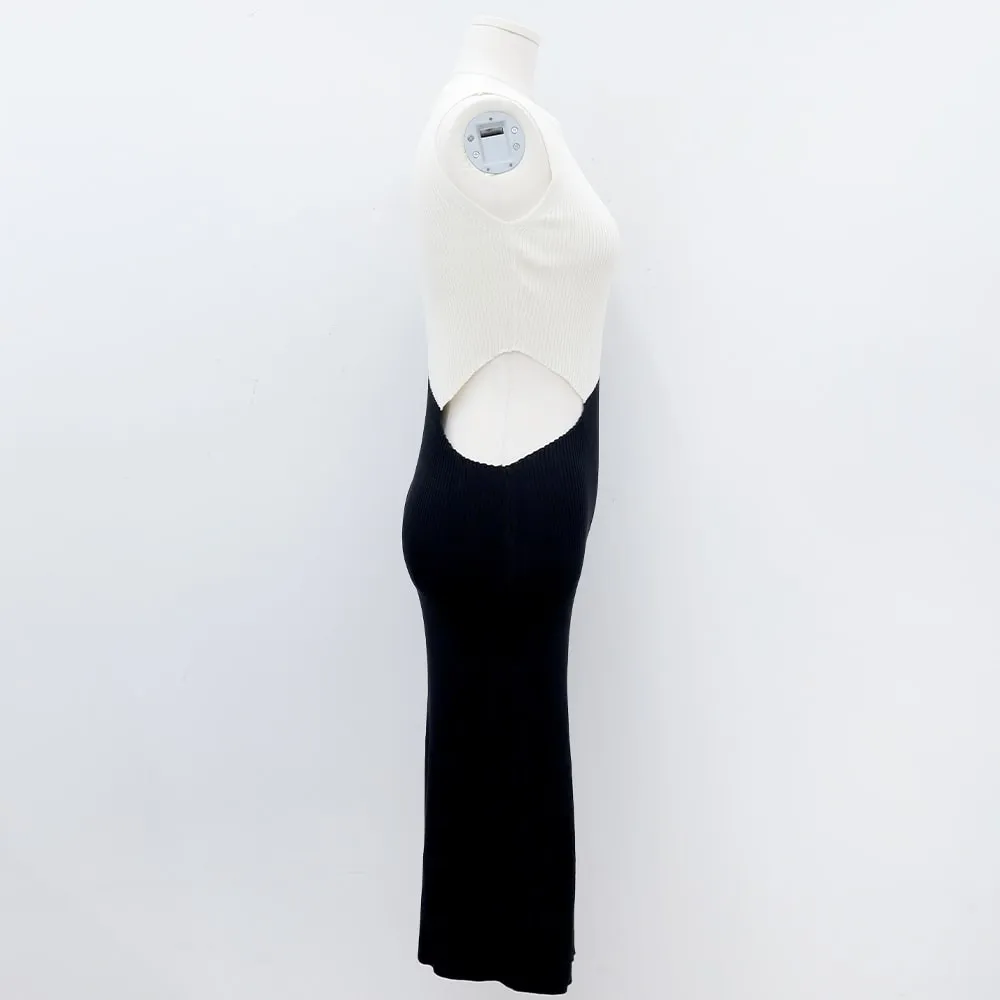 Cut Out Color Block Sleeveless Dress IM5