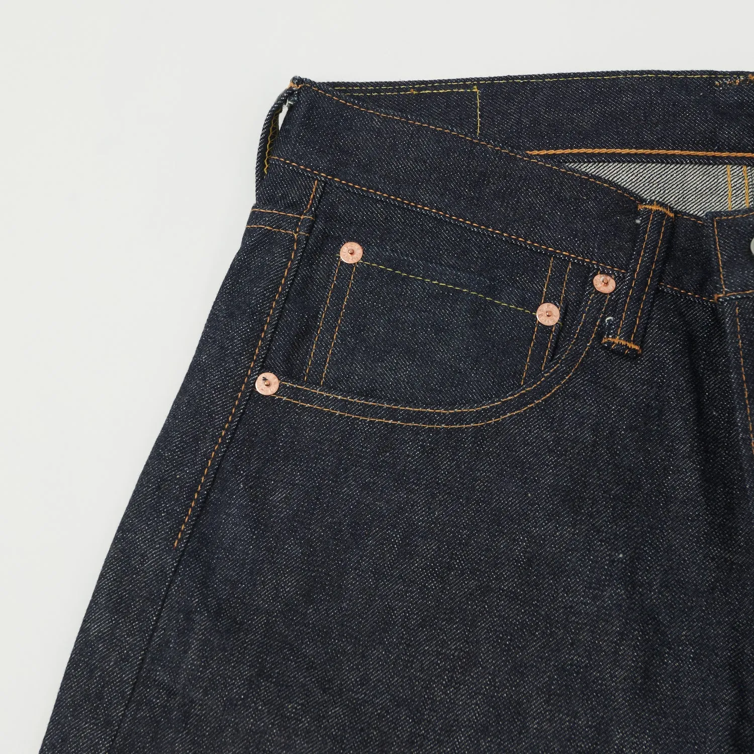 Denime Lot. 220A 'Offset Model' Regular Straight Jean - Raw