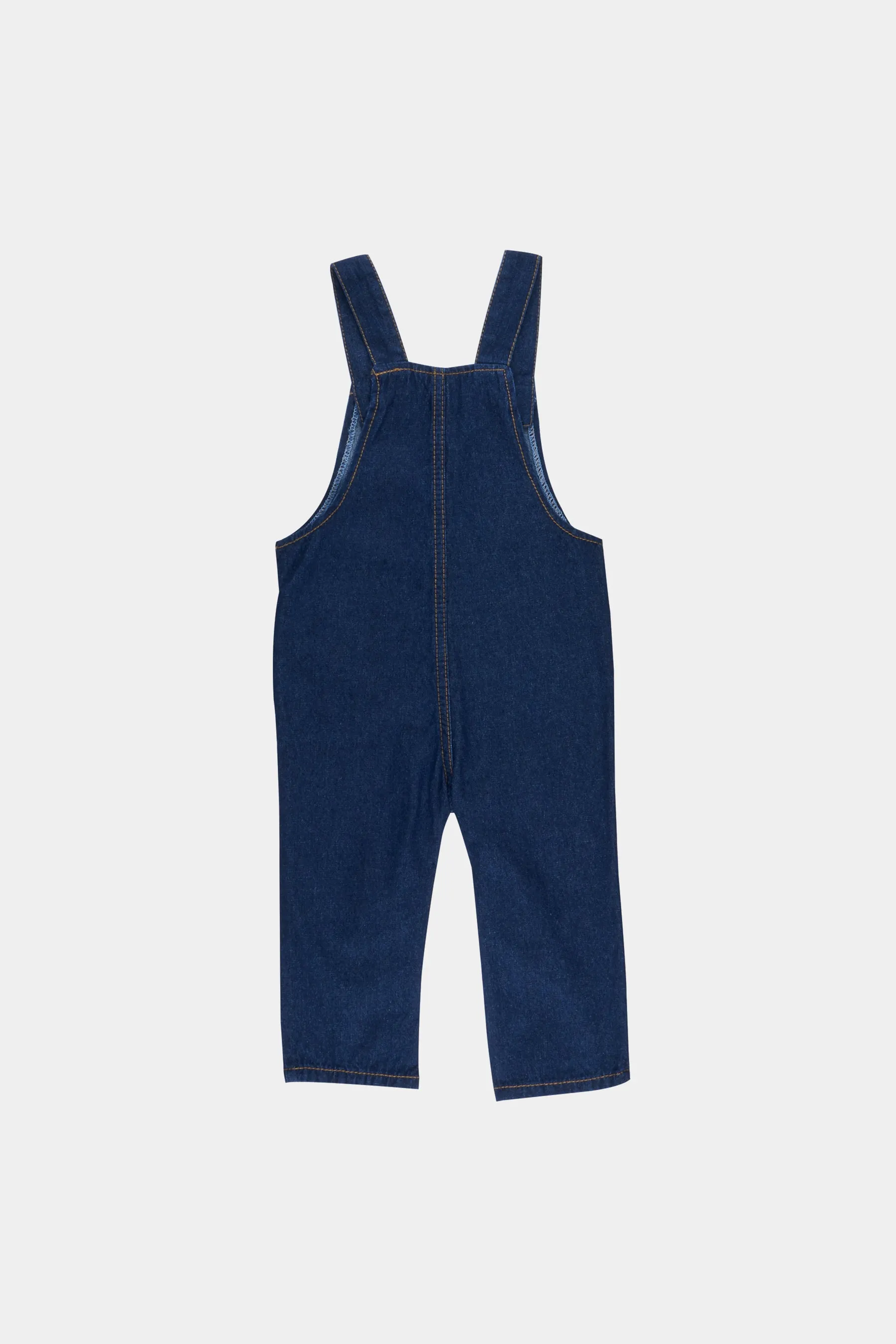 Girls Denim Spaghetti Strap Overalls