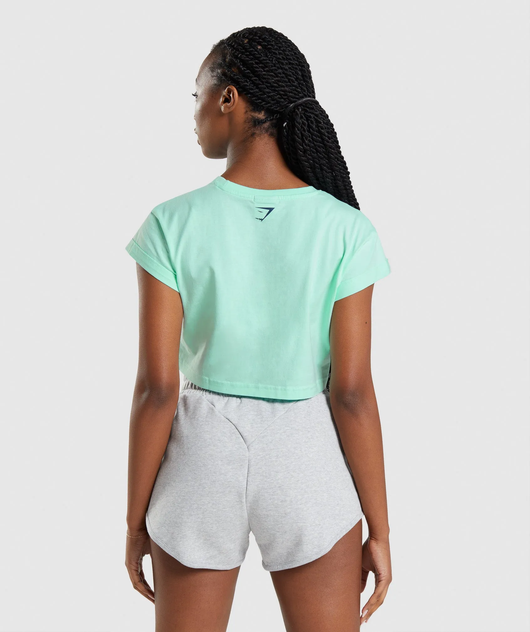 Gymshark Apollo Crop Top - Turbo Blue