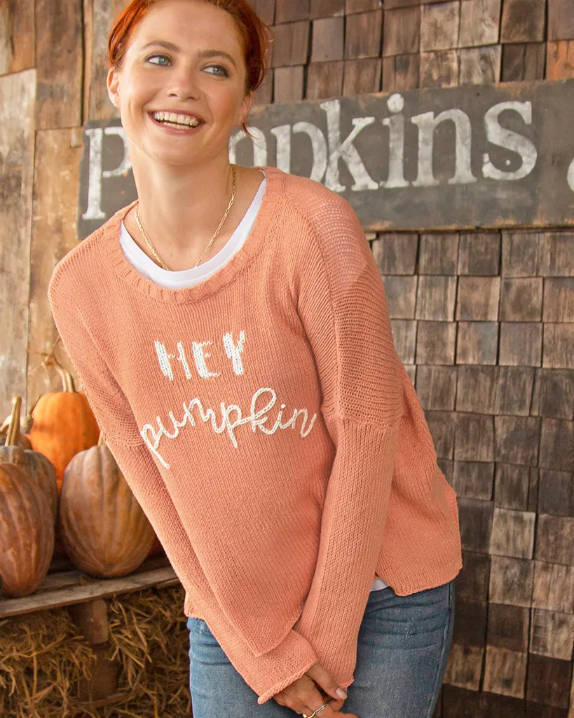 HEY PUMPKIN CREW COTTON