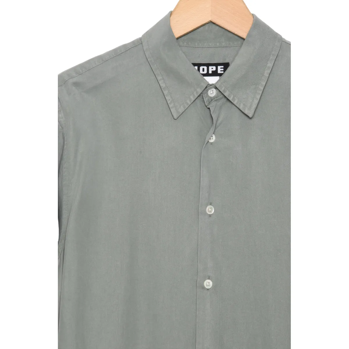 Hope Air Clean Shirt ash green tencel