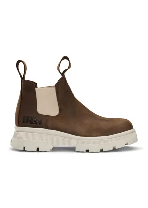 Low Chelsea Boot - Chocolate Brown / 135 Sand