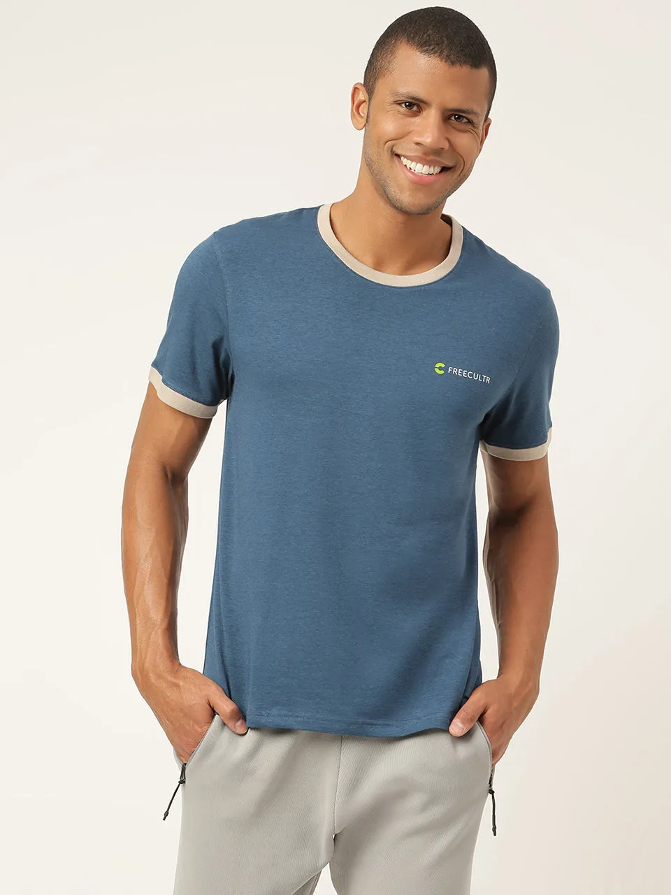 Men's Organic Bamboo Casual Tees - Crew Neck (Pack Of 1)