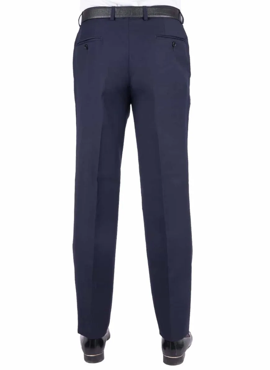 Plain Blue Tropicle Exclusive Wool Blend Formal Trouser