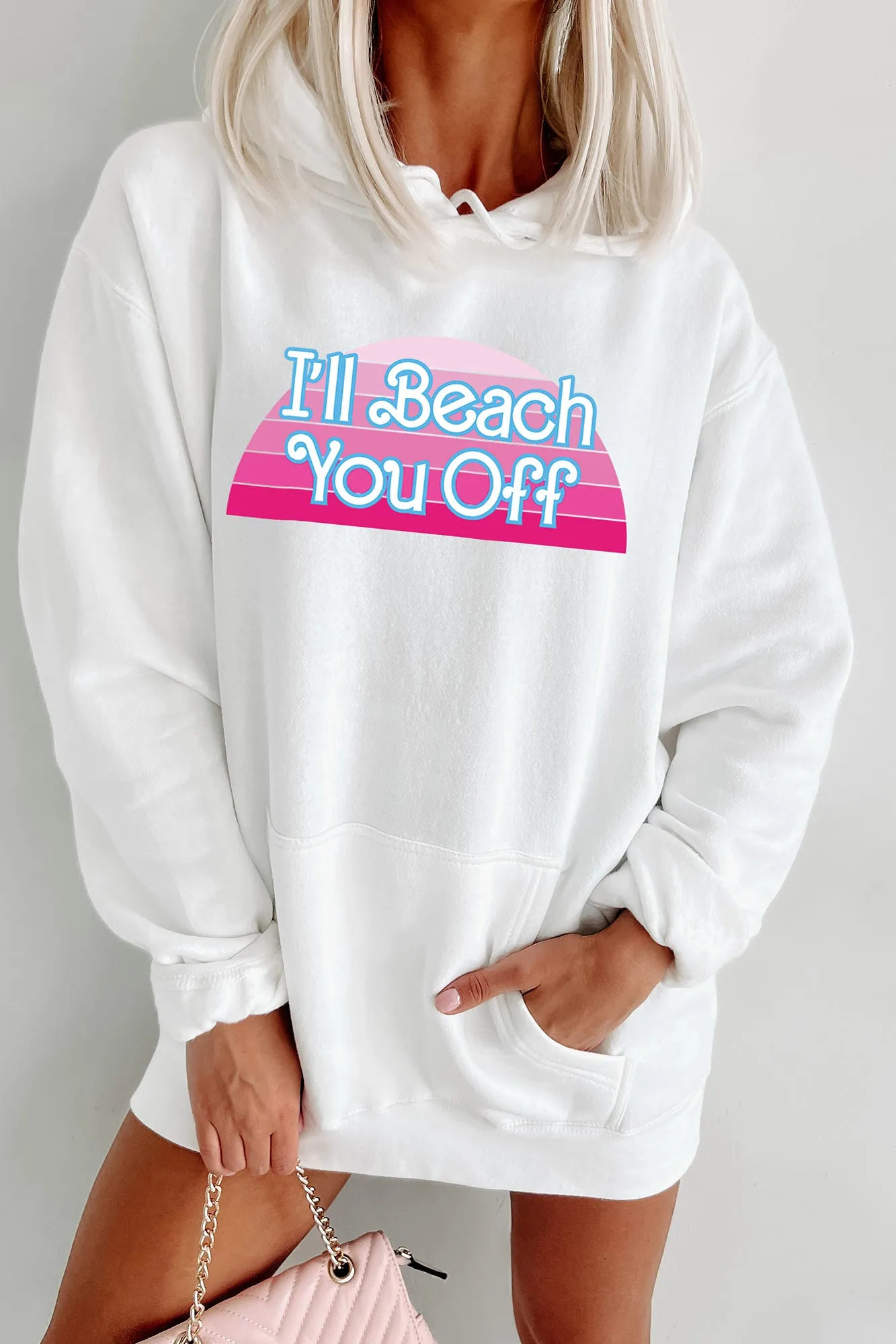 Ill Beach You Off Graphic Tee - Multiple Styles Available (White) - Print on Demand Collection