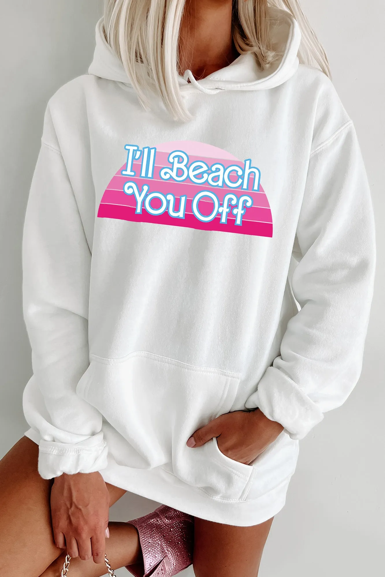 Ill Beach You Off Graphic Tee - Multiple Styles Available (White) - Print on Demand Collection