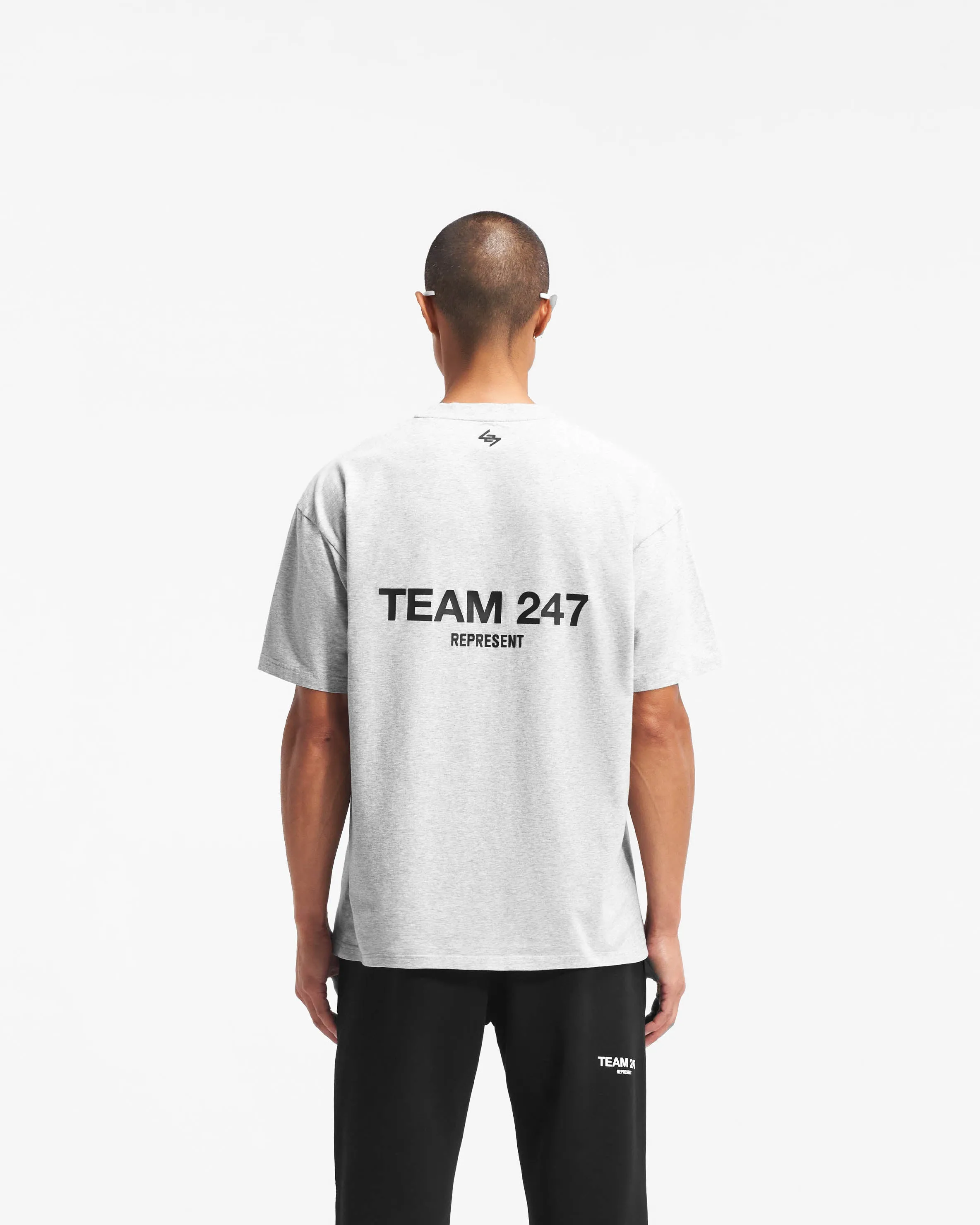 Team 247 Oversized  T-Shirt - Ash Grey